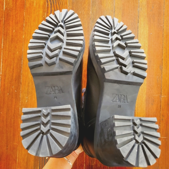 Zara Chunky Lace Up Boots - Picture 8 of 8